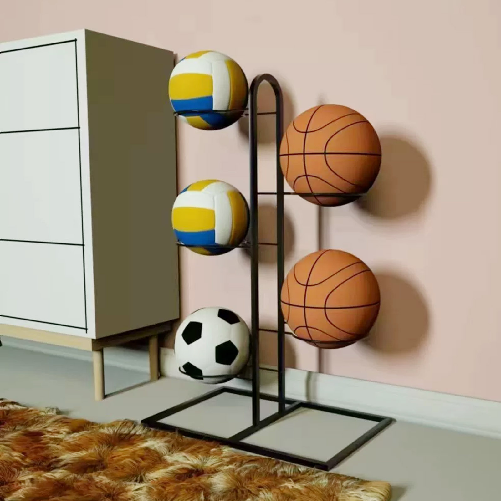 Support de basket-ball pliable - Sports Equipment Storage Rack avis et prix