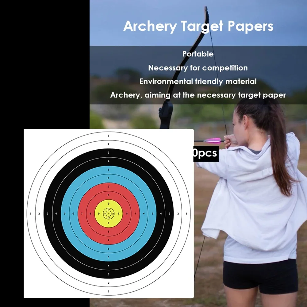 Lot de 10 cibles de tir à l'ar - Archery Target Face avis et prix