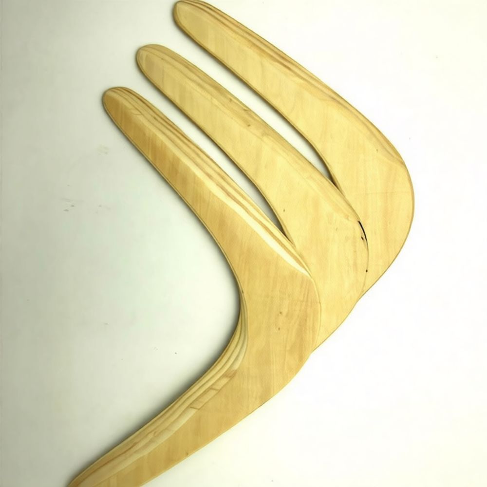Boomerang en bois poli à la ma - Sports Equipment In Flight avis et prix